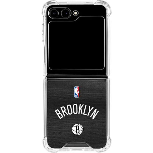 NBA Brooklyn Nets Jersey Galaxy Z Flip6 Clear Case
